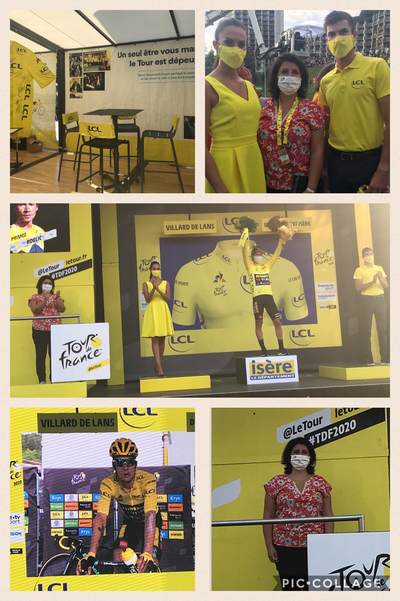 16eme étape du tour de france 2020. LCL, partenaire du maillot jaune depuis 39 ans !