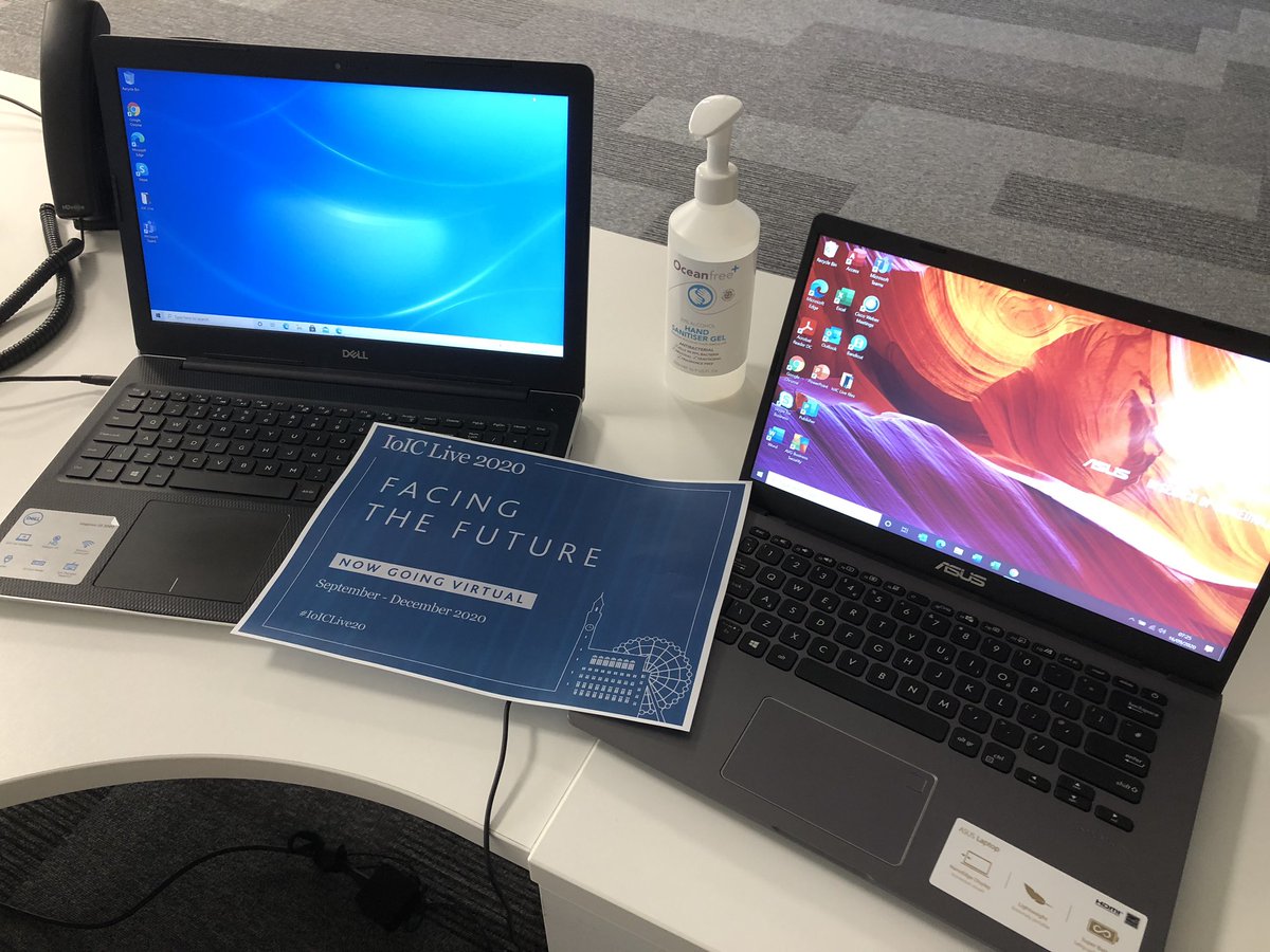 Today’s the day, @IoICNews first ever virtual conference - #IoICLive20! Usually when organising an event I would post an exciting pic of the venue, although things are a bit different, it’s not any less exciting!