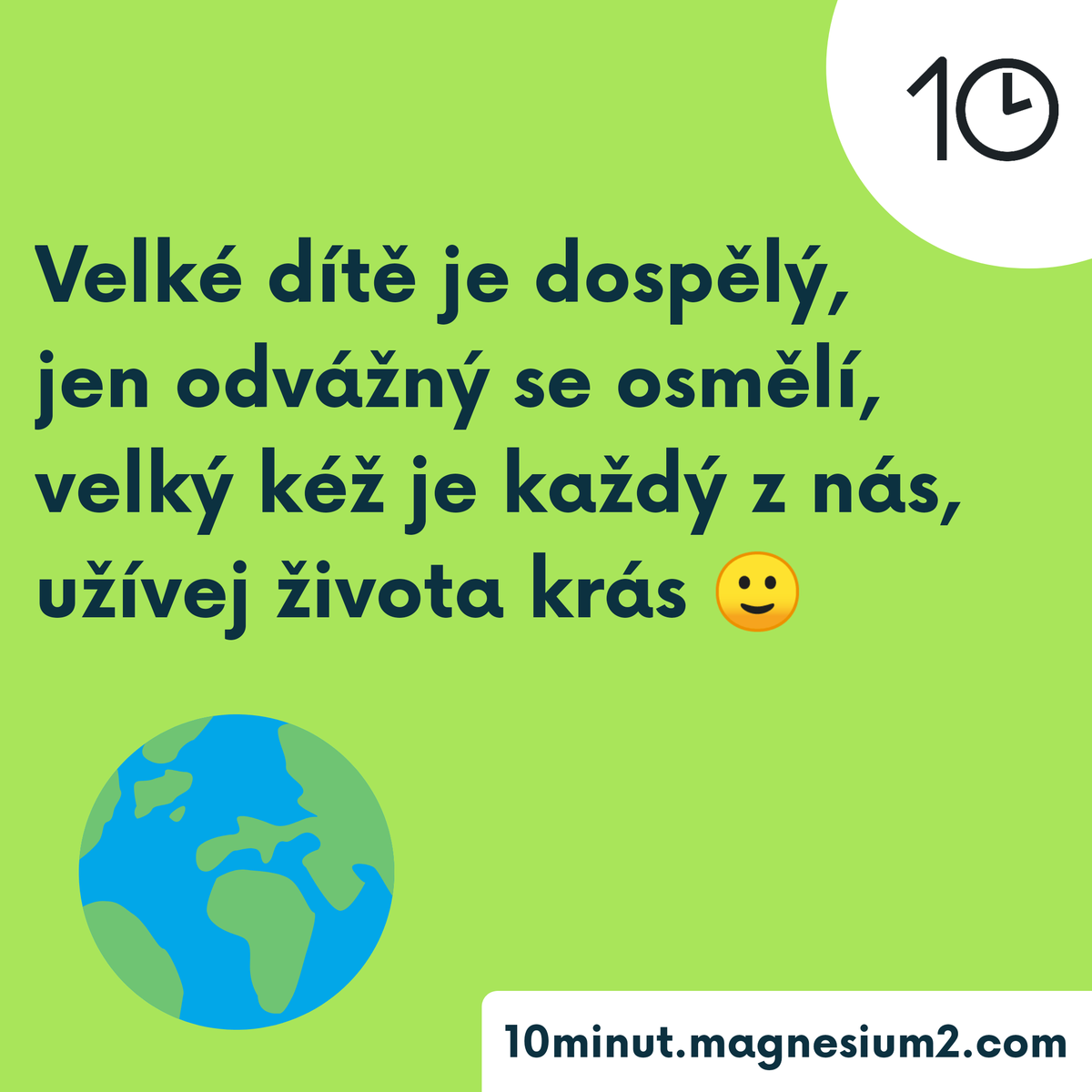 10minut_'s tweet photo. Krásy
Malý vlk je vlček,
malý smrk je smrček,
malé rajče rajčátko,
malé dítě děťátko.
Původně na https://t.co/czcmfioh5D
#kazdydenjednabasen #10minut #basen #poem #poetry #poezie #poeta #verse #cz #ceskebasne #tv #provize #dospely #odvaha #velky #krasa #zivot #uzivej https://t.co/v3bomuSXIo