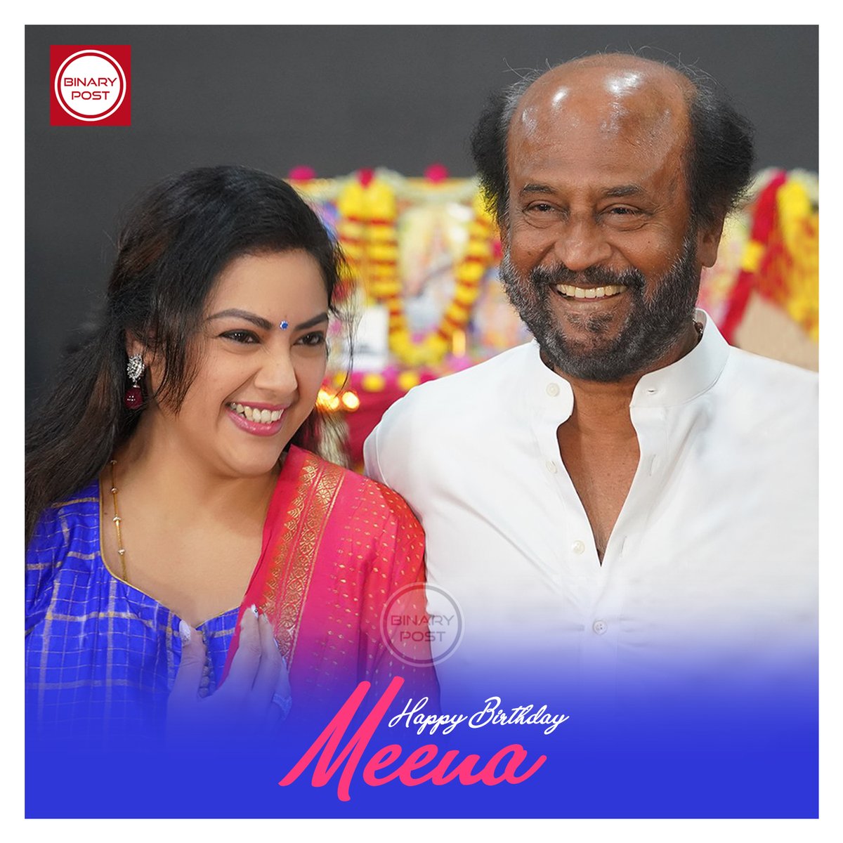 Happy Birthday #Meena
 
#HBDMeena #HappyBirthdayMeena #Thalaivar #Rajinikanth #BinaryPost