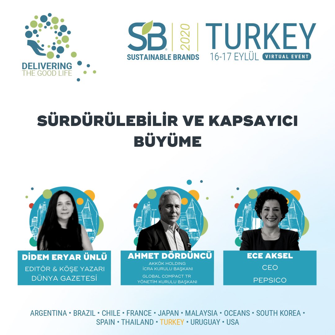 Genel Müdürümüz Ece Aksel, 16 Eylül 12:00’de #sustainablebrandsturkey etkinliğinin konuşmacılarından biri olacak. Sürdürülebilirliği iş modellerimize nasıl entegre ettiğimizi ve bu alandaki inovasyonlarımızı dinlemek için kayıt oluşturabilirsiniz. https://t.co/MjaOmcVzV0 https://t.co/ZmT5HXVWKm
