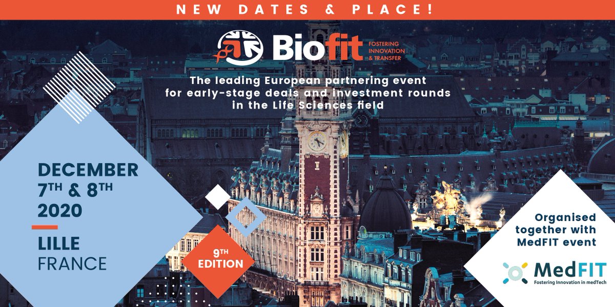 TWB_Biotech's tweet photo. 🗓️TWB sera présent à Lille les 7 et 8 décembre 2020 à l'occasion de @BIOFIT_EVENT, la convention d’affaires leader en Europe en matière d’innovation early-stage dans le domaine des #sciencesduvivant. Venez nous rencontrer ! #meetus #BioFIT #BioFIT2020 https://t.co/MPDbJhcKTP
