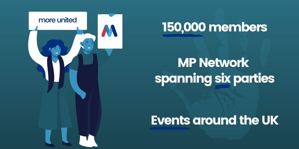 MoreUnitedUK's tweet photo. We bring people with different political affiliations together, united in the goal of championing shared values such as #equality, #democracy and our #environment 🤝 Join the movement to #MoveBritainForward: https://t.co/ZfMs9Khv8B 💡
More unites us than divides us 👊 🔉 https://t.co/260rAdJ1Jq