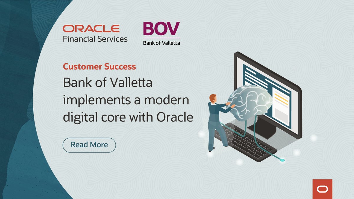 OracleFS's tweet image. Bank of Valletta, Malta implements a new digital core foundation with Oracle FLEXCUBE, featuring modern payments capabilities.
Find out more: oracle.com/customers/bank…
#oracleflexcube, #digitalbanking, #oraclecorebanking