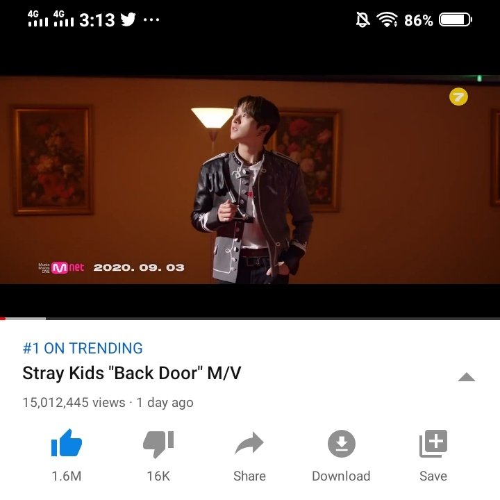 4:13 PM KST— 15,012,445 views @Stray_Kids  #StrayKids  #스트레이키즈