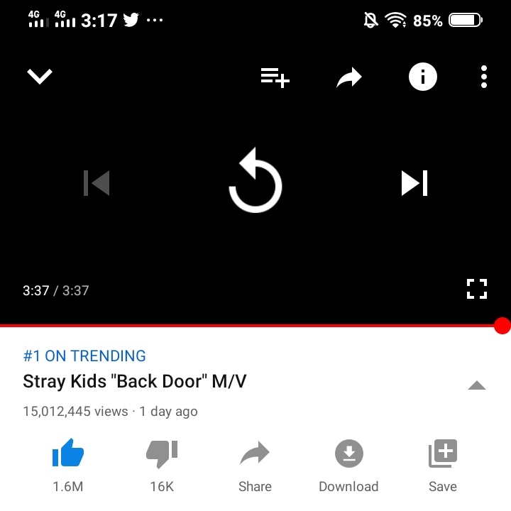 4:13 PM KST— 15,012,445 views @Stray_Kids  #StrayKids  #스트레이키즈