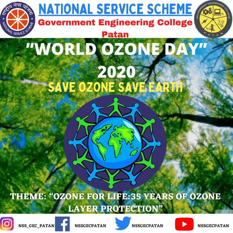 If we will protect and save Ozone then it will protect us and our earth.

#SaveOzone 
#saveearth
@_NSSIndia  @nssgujarat 
@PMOIndia  @YASMinistry  @KirenRijiju  @RijijuOffice 
@CMOGuj