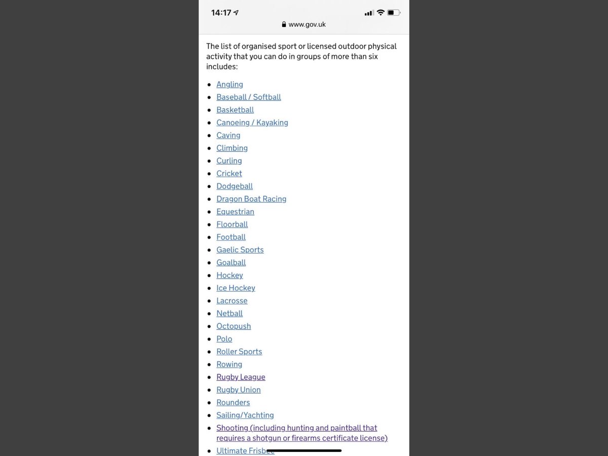 Please can we have another day of singling out shooting from a list of "Covid-approved" activities? <a href="/Peston/">Robert Peston</a> <a href="/GaryLineker/">Gary Lineker</a> etc.