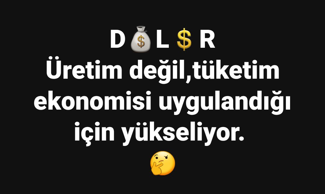 #TüketimEkonomisi #Dolar 💰 #ÜretimEkonomisi