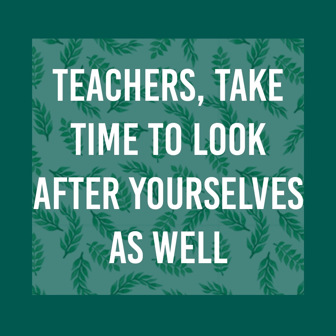 👏📚 You're all doing an amazing job looking after others so take time to look after yourselves every now and then. Schedule that time in every day and stick to it. You deserve it.
#wellbeing #mindfulness #teachers <a href="/FFBteachers/">#FFBteachers</a> #teaching #edutwitter @ShareLearnT #mentalhealth
