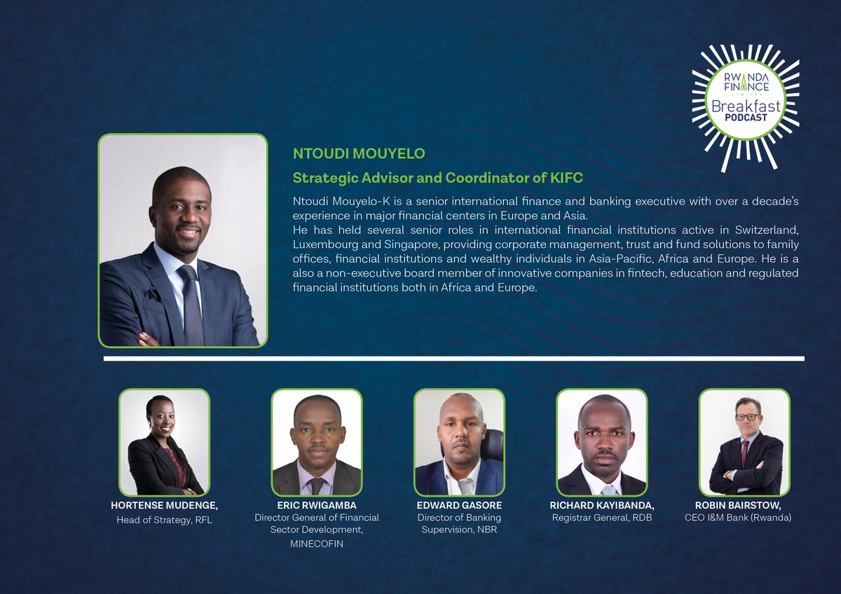Kigali_IFC's tweet photo. Panelist 5🔹Ntoudi Mouyelo, Strategic Advisor and Coordinator of the Kigali International Financial Center @Kigali_IFC https://t.co/TOcQww5Ur1