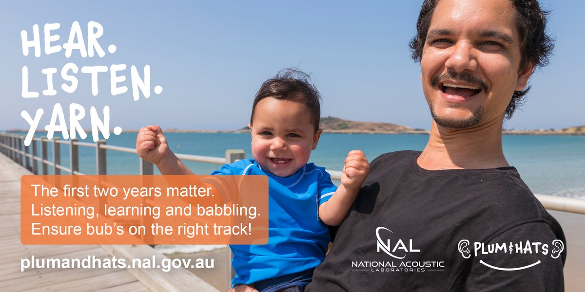 Hearing_aus's tweet photo. When your bub has ear trouble their hearing goes down. The PLUM and HATS checklist can identify issues early for Aboriginal and Torres Strait Islander children. Give your child the best chance. Speak with your healthcare professional today. https://t.co/XF3zyPo1Zi https://t.co/JvArMLDc2g