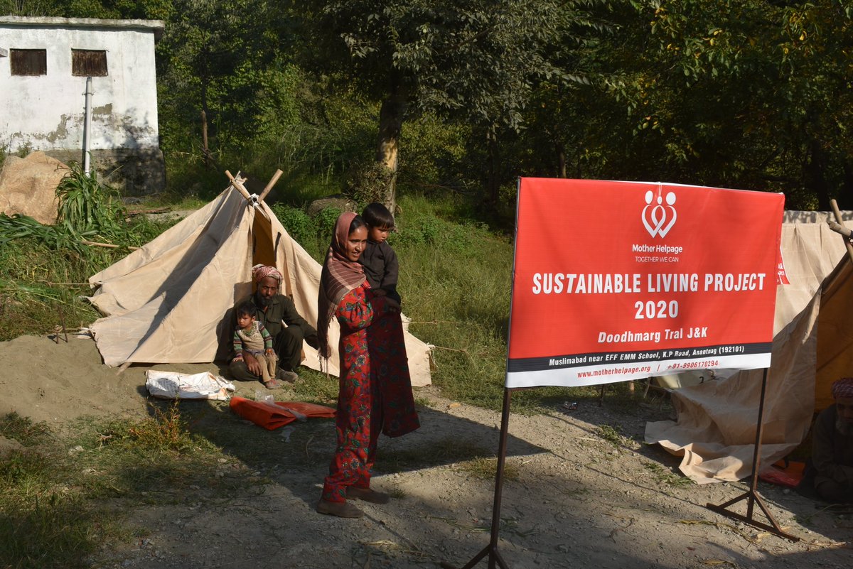 motherhelpage's tweet image. Sustainable Living Project 2020: Distributed all-weather-tents among ten gujjar families at Doodhmarg Tral.

#sustainableliving #developingcommunities
#togetherwecan