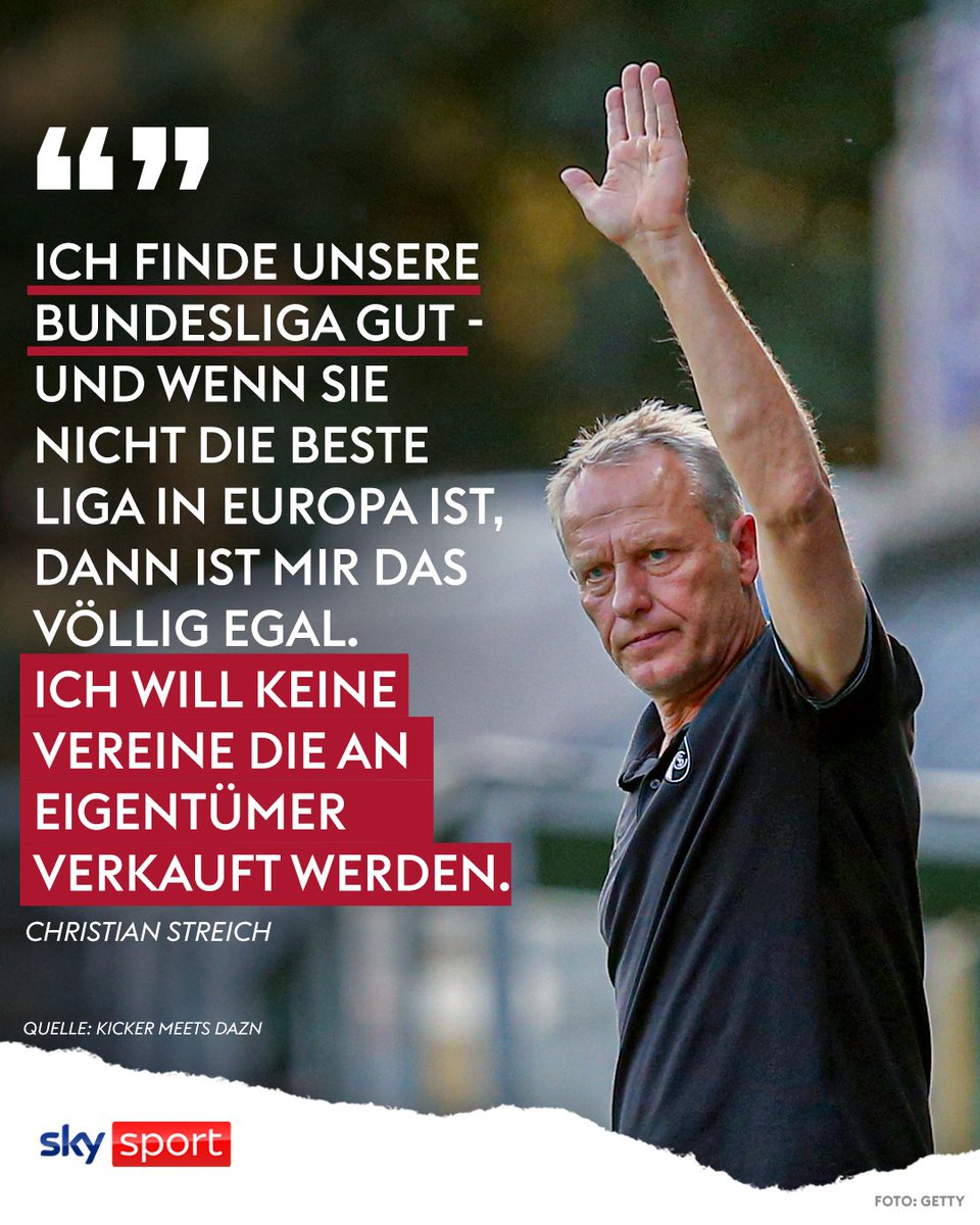 Herrlich! 'Unser' Christian Streich ist der Inbegriff eines Traditions-Trainers und wir lieben ihn alle. Was ein Typ! 😳❤️ #SkyBuli #Streich