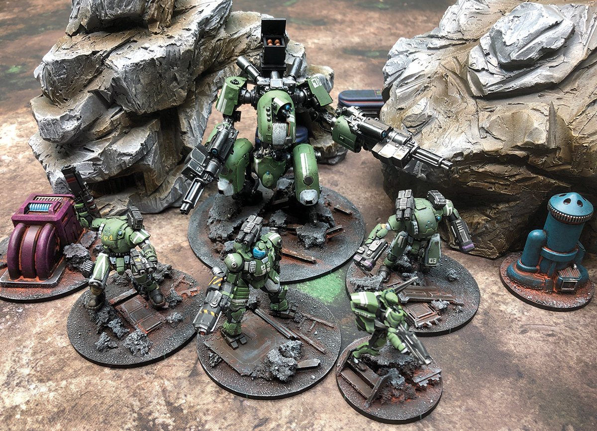 OspreyGames's tweet photo. What do you need to play Gamma Wolves: A Game of Post-Apocalyptic Mecha Warfare? Head to the blog for a look at the introduction to the upcoming wargame from @GMGAshBarker - https://t.co/KNQK5JfA12 https://t.co/bgHHFAZkIj