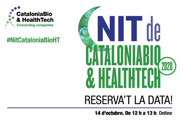 RT @CataloniaBioHT: Reserva't a l'agenda: #NitCataloniaBioHT 2020 i lliurament del #PremiBioèxit! Format especial per la Covid-19:
🗓️ 14 octubre
🕛 12 h - 13 h
💻 Online
Exclusiu per als socis de @CataloniaBioHT 😉