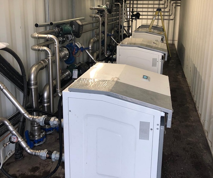 Picture taken yesterday of a nearly complete fantastic Ecoforest ground source installation 350kW. Ecoforest heat pumps available in the UK from us at Nuenta.# #heatpumps #greenhomesgrant #heating #energyefficiency #greenenergy # #plumbing #hvac