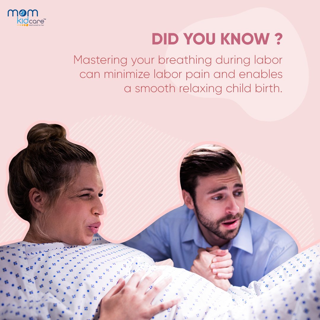 MomKidCare's tweet photo. Opting for a #normaldelivery has been a choice of every #mother nowadays but many fears from the pain that’s caused during #labor & #delivery. Just like every problem has a solution, so does this! Your #breathingpattern minimizes the pain of labor & eases #smoothdelivery. https://t.co/hc8jwcBH0z