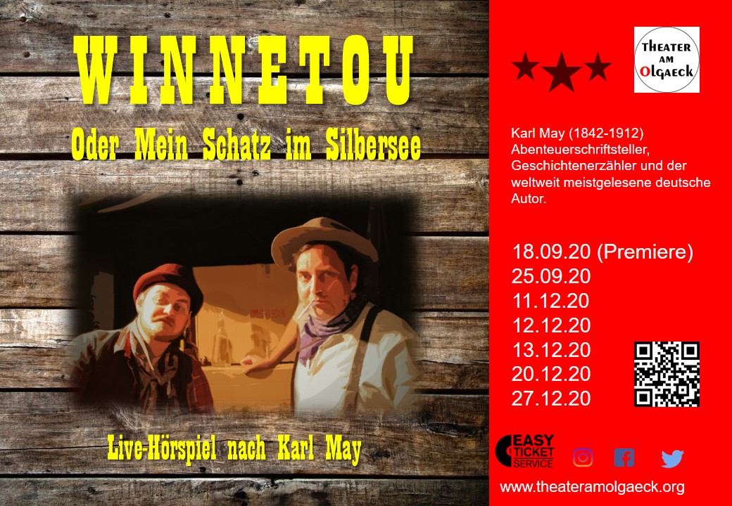 Am 18.09. gibt es Abenteuer, wilde Schießereien und live Musik. Bei diesem Live-Hörspiel gibt es ein Wiedersehen mit Winnetou und Old Shatterhand. 
🤠🏜️🐎

Infos dazu theateramolgaeck.org 

#Stuttgart #Theater #Kultur

@stuttgarttweets <a href="/Stuttgart_BW/">Angela Spyrou</a> <a href="/enjoy_stuttgart/">Stuttgart Tourismus</a> <a href="/StN_News/">StN_News</a>