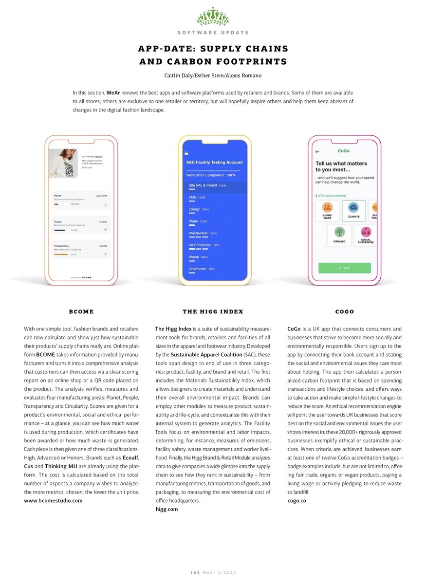 bcomeconscious's tweet image. Happy to be announced as one of the #bestapps and #softwareplatforms used by retailers and brands! Thanks @WeArMagazine !!