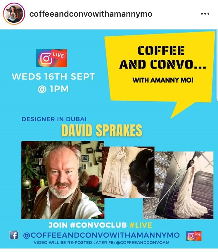 So this is happening later on Instagram........ #coffeeandconvo
