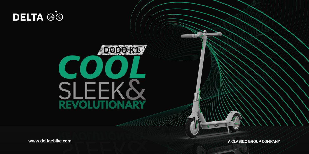 BikeDeltae's tweet photo. DODO K1 adds adventure and fun to your every outdoor ride 🛴

#kickscooter #adventure #traveling #fun #ecofriendly #sustainable #explore #classicgroup #deltaebike #urbanmobility https://t.co/rdKSyJuoaa