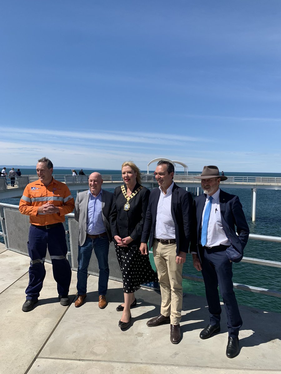 Whyalla’s new $7.8 million dollar jetty officially open today. Full story tonight on <a href="/SpencerGulfNN/">Spencer Gulf Nightly News</a> <a href="/marshall_seven/">Wandile</a>