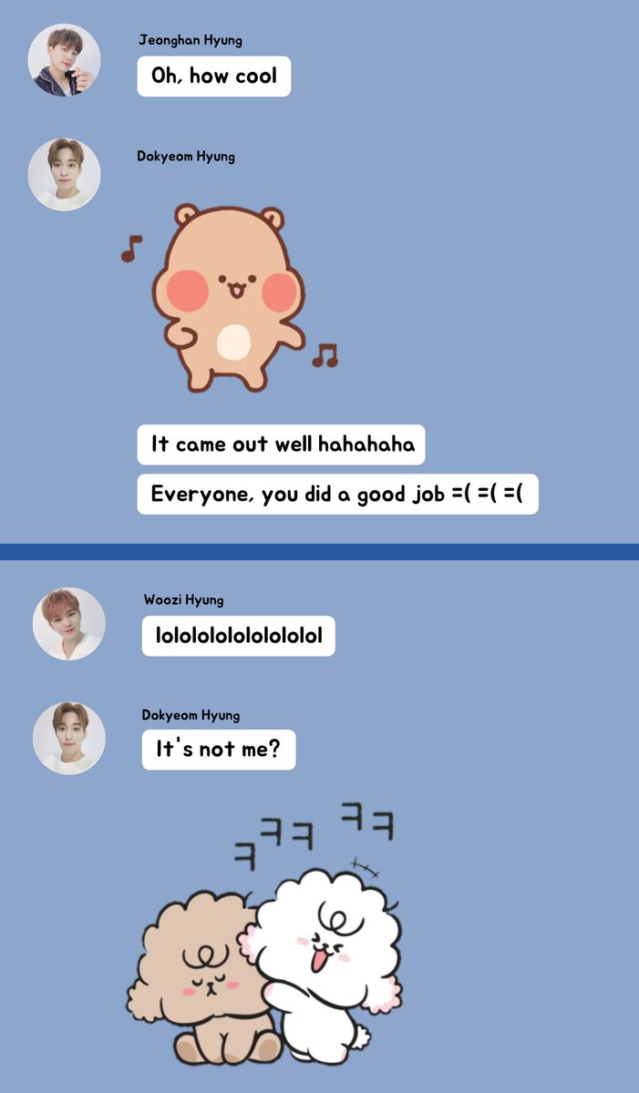 CUTE AND ADORABLECharacteristic: uses cute emoticons Dokyeom  Woozi #SEVENTEEN  @pledis_17