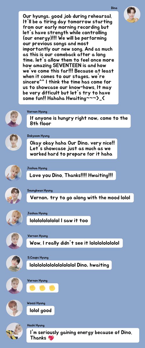 HEAVY TALKERSCharacteristic: talks too much (may lead to typos in Mingyu's case) Mingyu  Dino #SEVENTEEN  @pledis_17