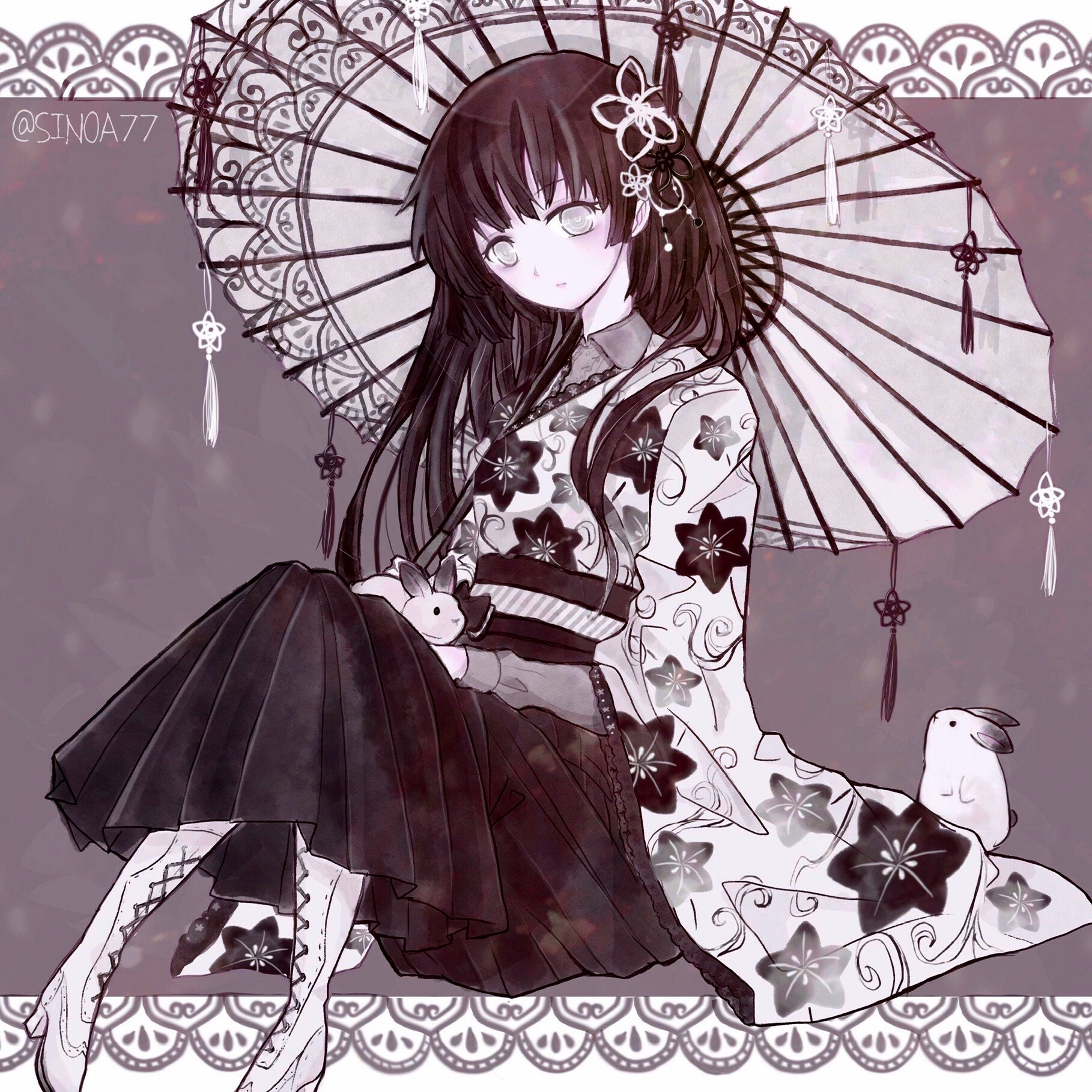 ট ইট র セタ 和傘な女の子 イラスト 和洋折衷 イラスト好きな人と繋がりたい 秋の創作クラスタフォロー祭り T Co Ykb2kmebw0 ট ইট র