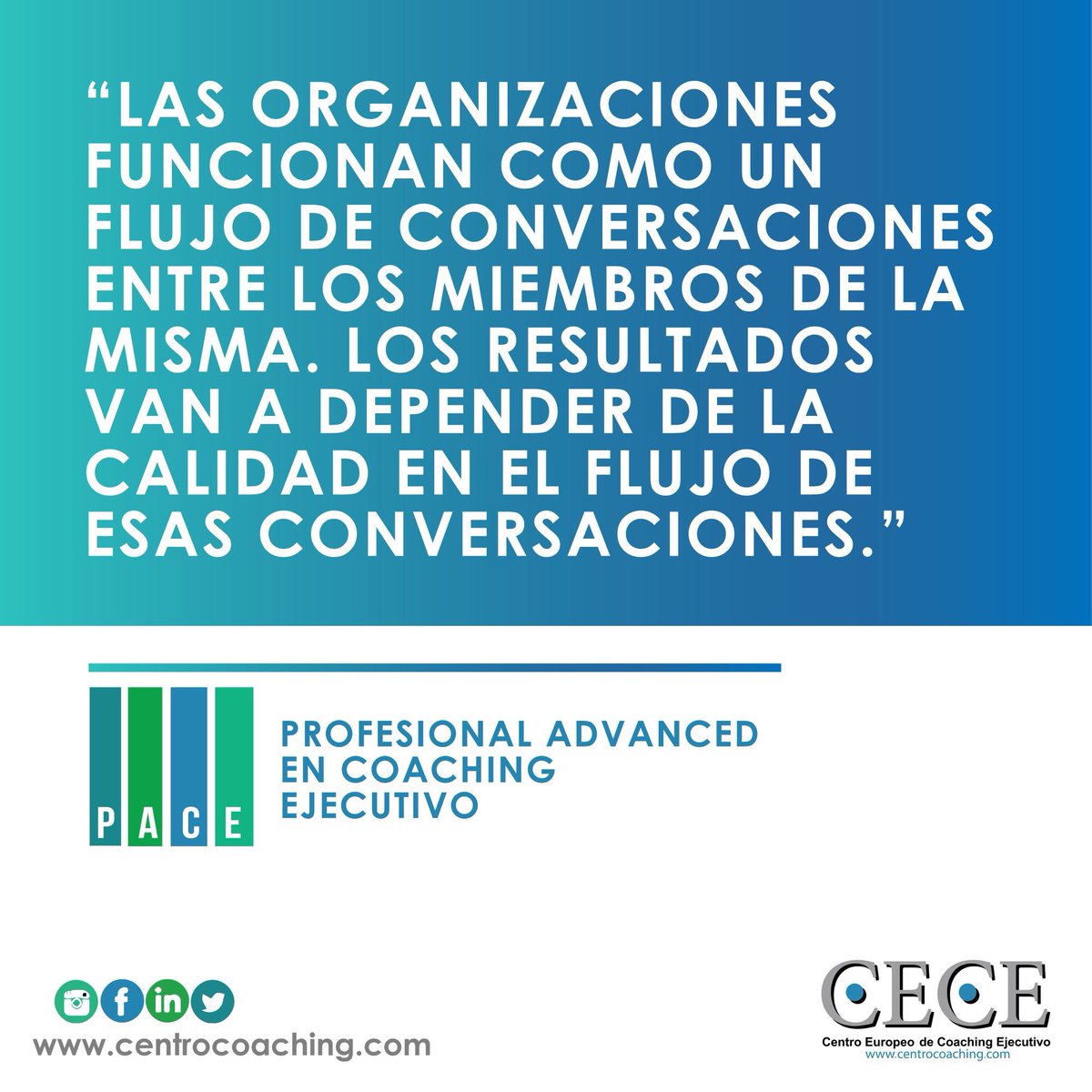 CeceCoaching's tweet photo. PACE | Profesional Advanced en Coaching Ejecutivo. 
🗓23 Octubre comenzamos formación. Reserva tu plaza https://t.co/DP5Nap6ffL #quotes #coaching #coachingempresarial #coaching #coachingejecutivo #empresa #formacion #valencia #talento #liderazgo #ie #mindfulness #frasescoaching https://t.co/B1tIdVENPl