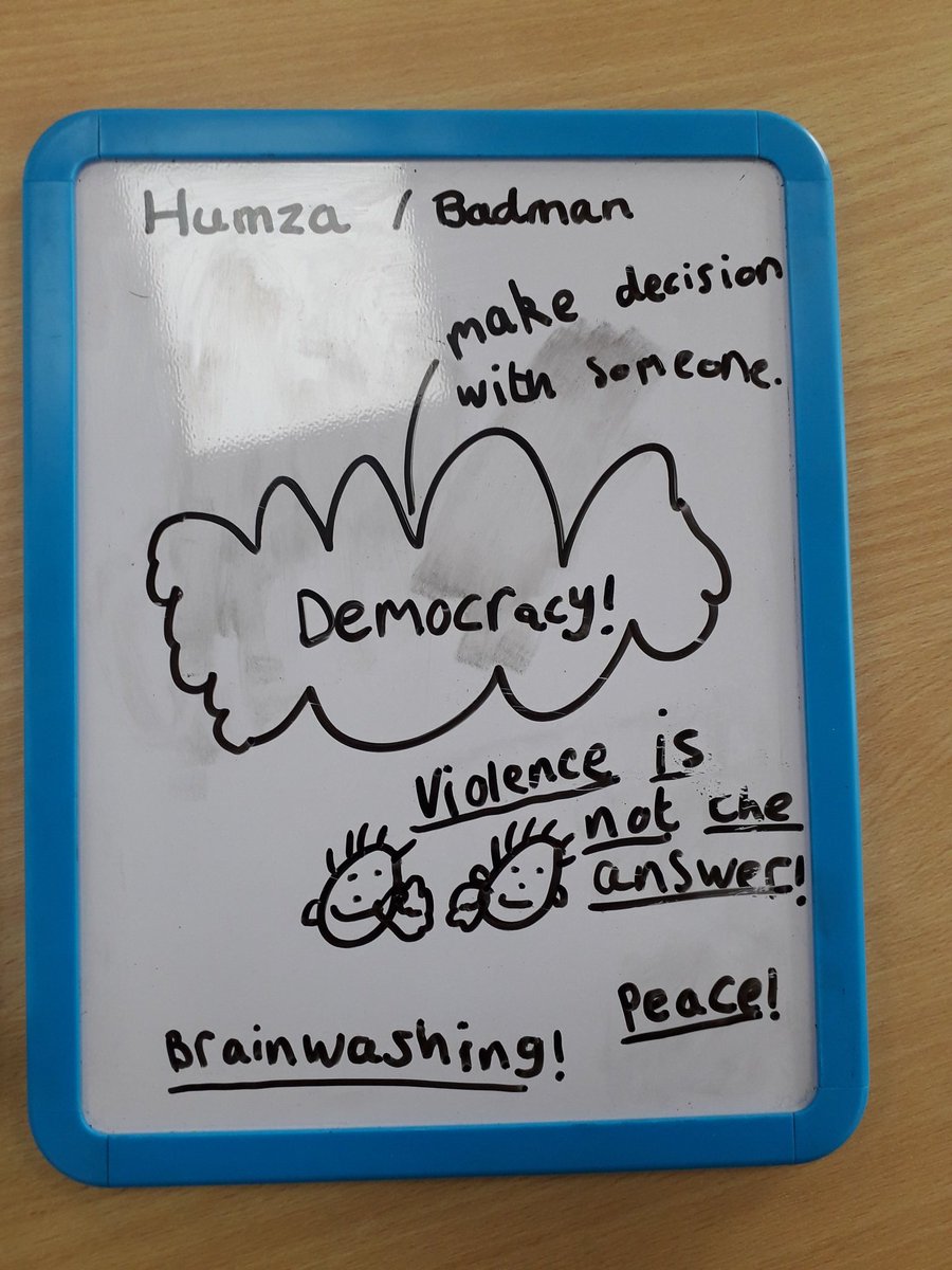 BristolMencap's tweet photo. Fantastic to be able to teach our Supported Interns in person again. Some great artwork on show about  democracy and British values. https://t.co/yvmGxCVQd3