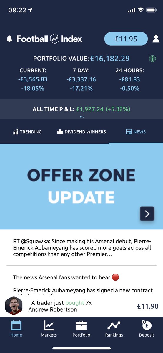 FiGoodman's tweet photo. What a difference a week makes π#footballindex #TheGameChanged @FootballIndex https://t.co/WRoEjTTfMj