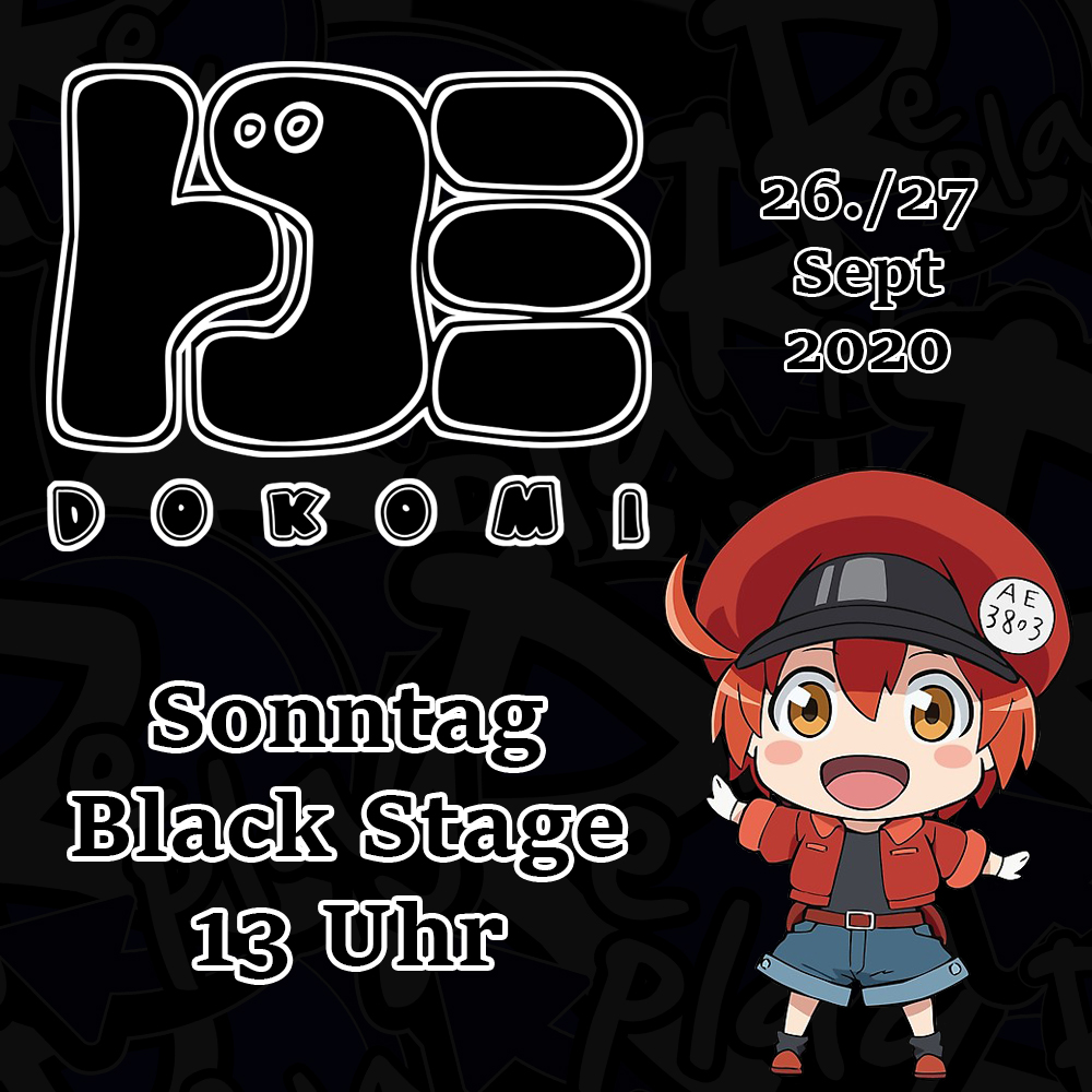 Juhu, wir treten auf der <a href="/DoKomi/">DoKomi</a> auf! Nach einer langen Pause geht es damit für uns endlich wieder auf die Bühne.

Besucht uns für Cells at Work am DoKomi Sonntag um 13 Uhr auf der Black Stage!