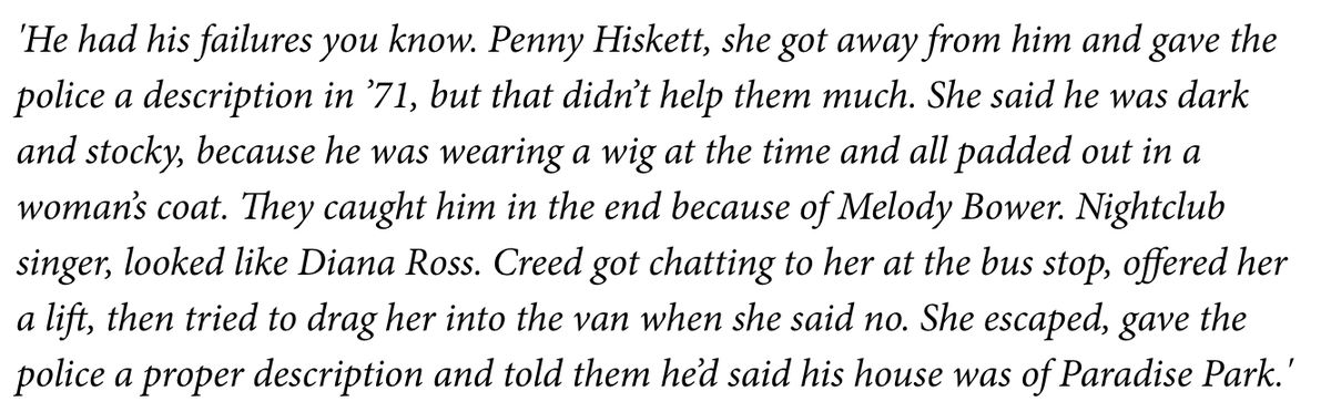 Currently, she is being hounded and treated like a monster because of her latest book - which no-one has read. It contains one small passage where someone recalls an attempted abduction attempt where the murderer was disguising himself.