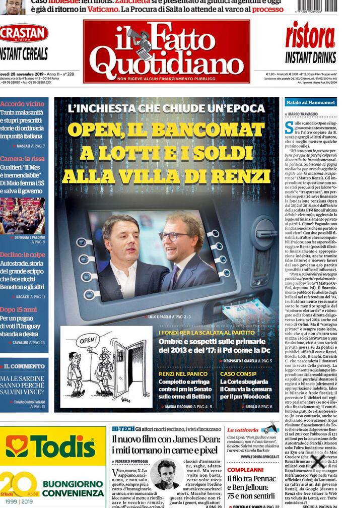 LauraGaravini's tweet photo. Prime pagine per aperture con titoloni urlati, quando si tratta di accusare. Un trafiletto minuscolo, se invece bisogna scagionare.Dove sono finite la presunzione di innocenza e la trasparenza verso il lettore @fattoquotidiano? @ItaliaViva https://t.co/P77MShRb41