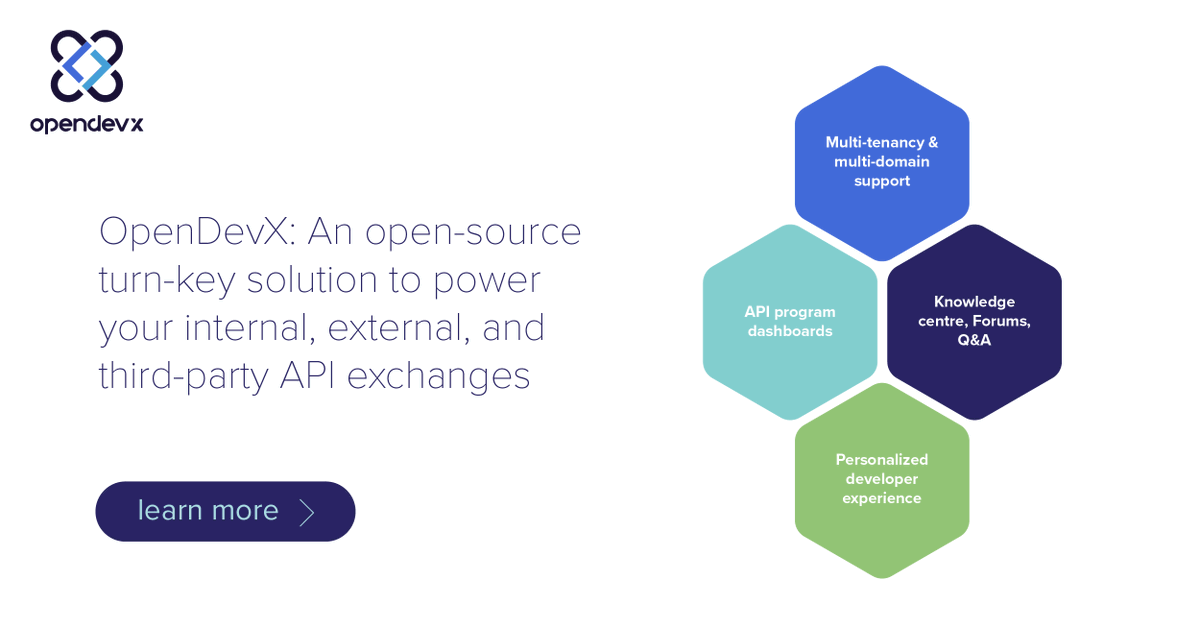 With multi-tenancy at its core, OpenDevX helps you manage multiple #API programs &amp; multiple gateways with one universal #platform to facilitate internal, external, and third party API exchanges. Learn more: opendevx.io  #opensource