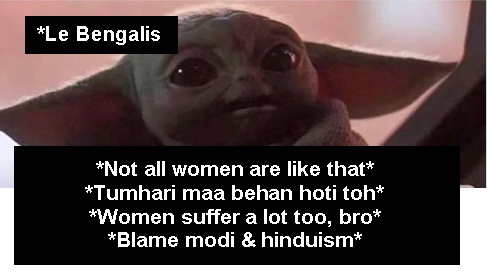 CadmusProject's tweet photo. Every time I post Anti-Feminist or Red Pill memes

*Bengalis, muslims, liberals be like* https://t.co/u7ItCgNiNH