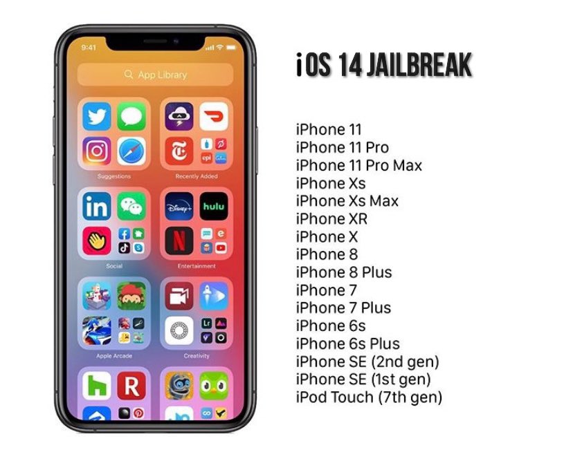 iOS 17 Feedback on X: iOS 14 Jailbreak. What's new    / X