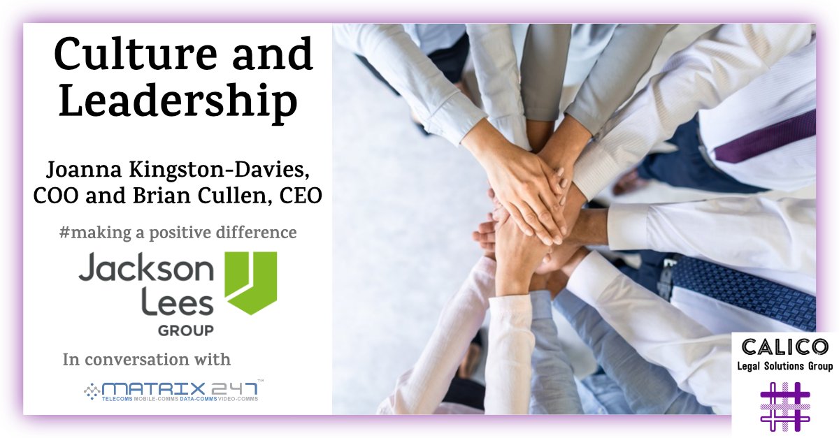 What is modern law firm leadership? 
"For years, we’ve been champions of vulnerable and authentic leadership; sharing our own emotions and stories to humanise situations, make them feel more real and encourage people to be themselves." bit.ly/2VdKnIK <a href="/JacksonLeesLaw/">Jackson Lees</a>