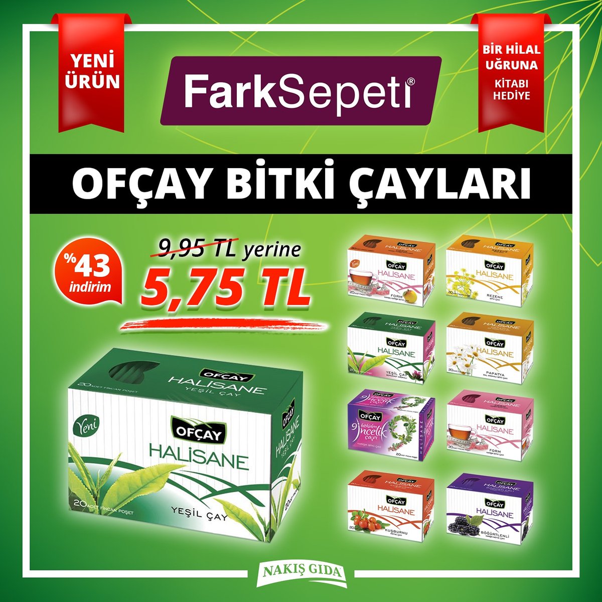 Ofçay bitki çayları artık Farksepeti'nde #ofçay #bitkiçayı @farksepeti #çarşamba 🍵

🛒 farksepeti.com
❤️ @farksepeti