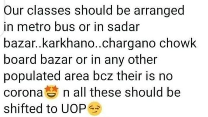 SaddamA73365495's tweet image. #SayNoToOnlineClasses 
#ReOpenPeshawarUniversity