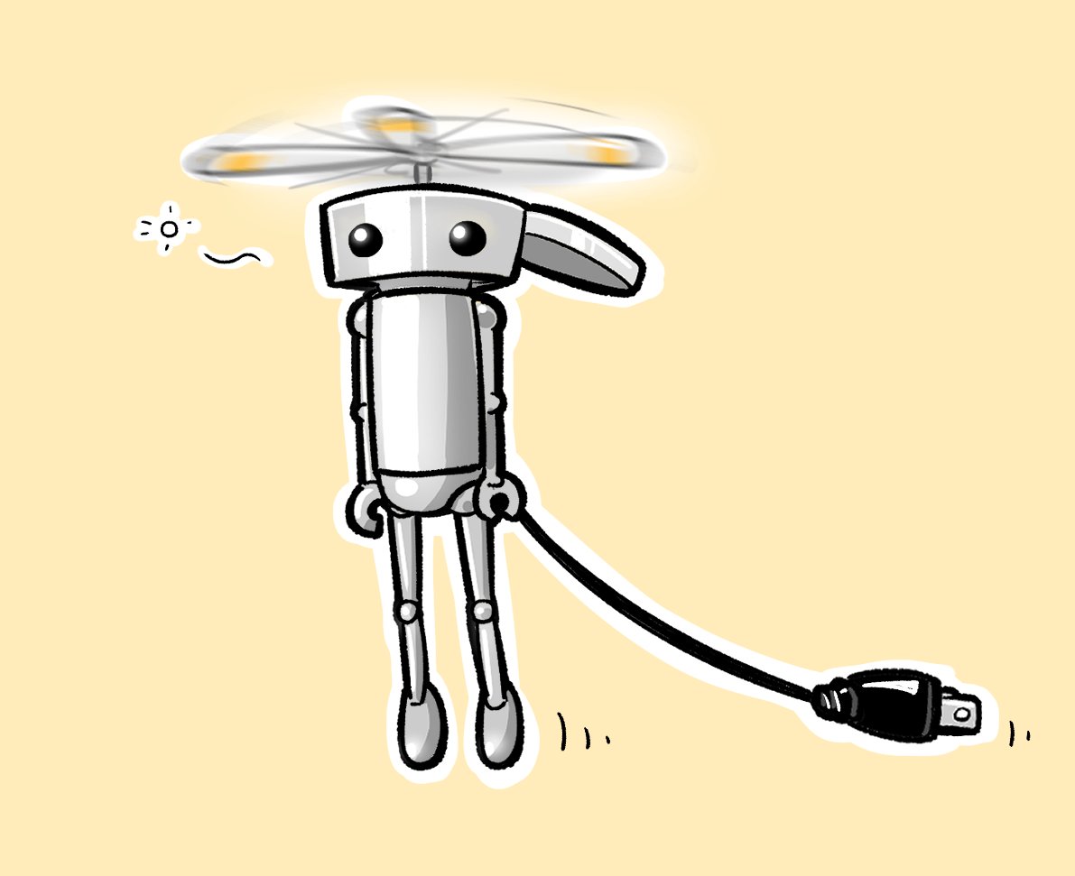 no humans robot simple background non-humanoid robot leash yellow background solo  illustration images