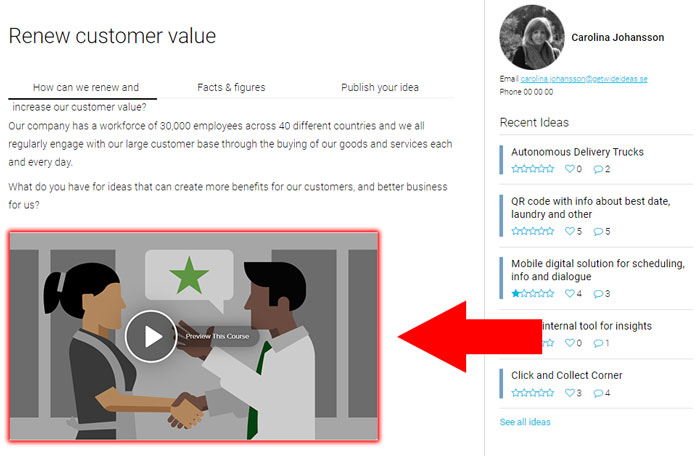getwideideas's tweet image. 1 of 6 new updates in our latest #SoftwareRelease Aurora
1️⃣ Add videos to Challenges 📹
Upload video to each biz challenge enabling you to outline the idea more visually &amp;amp; creatively to your employees. 
👉🏻 ow.ly/oe1050BsaMh
#EmployeeEngagement #MicrosoftTeams
…