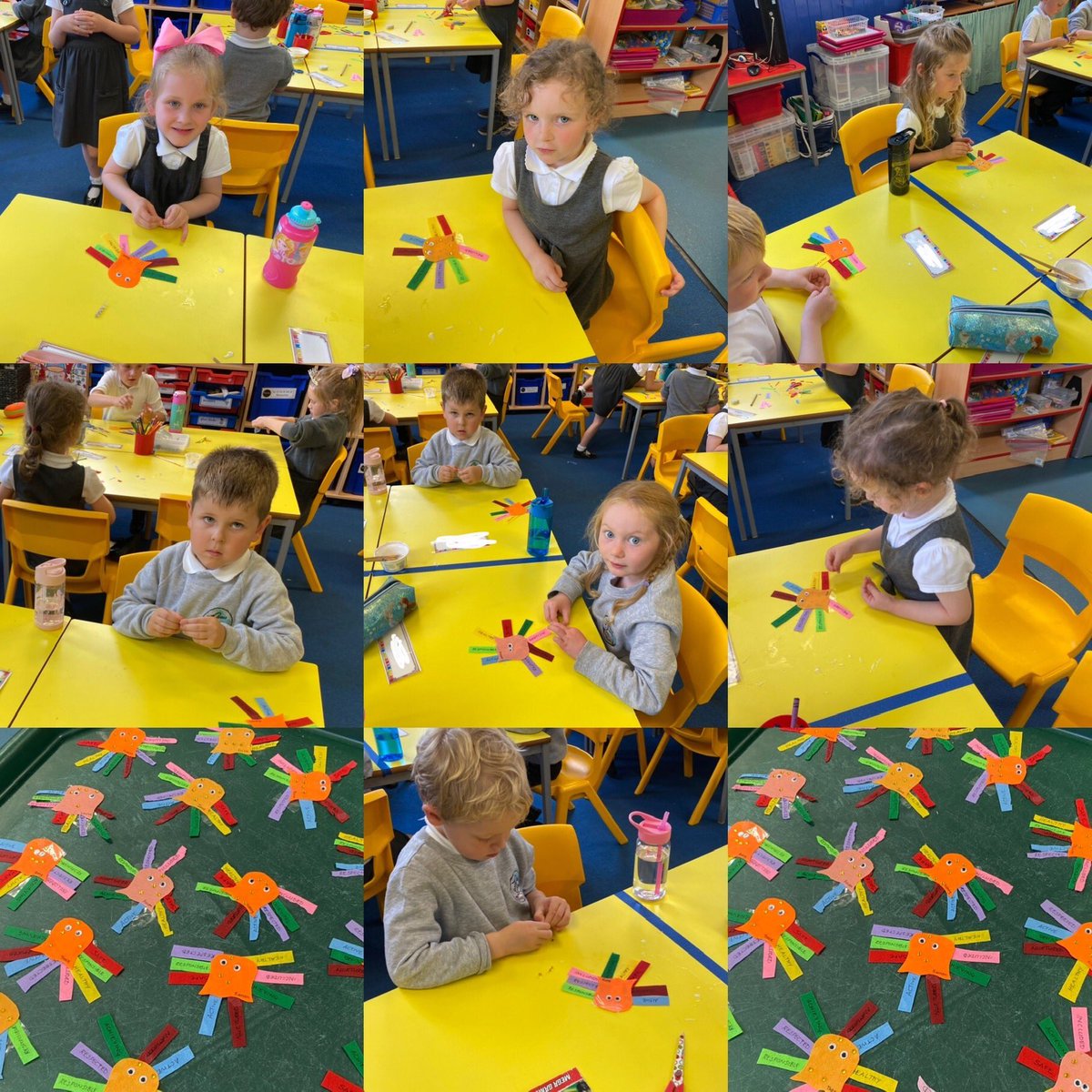FoveranSchES's tweet photo. We have spent the last few weeks exploring our feelings and learning all about shanarri and how we can be happy healthy and safe. #shanarri #wellbeing #girfec @FoveranSch https://t.co/GEMfNf9hqu