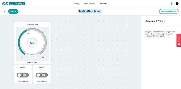 Mauro Alfieri I Created My First Arduino Iot Dashboard Online To Use It With Arduino Iot Remote App T Co Xtjhkaswzu