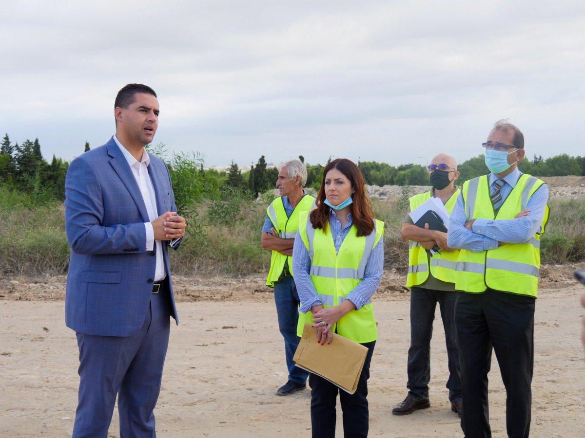 DeputyPMIanBorg's tweet photo. Started works on the concert area at the #MaltaNationalPark 🌳 .Together with #PublicWorks architects, I visited the area. From abandoned concrete factory to the largest green project #Malta 🇲🇹 ever had. Proud to be giving the #Maltese &amp; #Gozitans another open space. @MaltaGov https://t.co/FQXexMHkz7