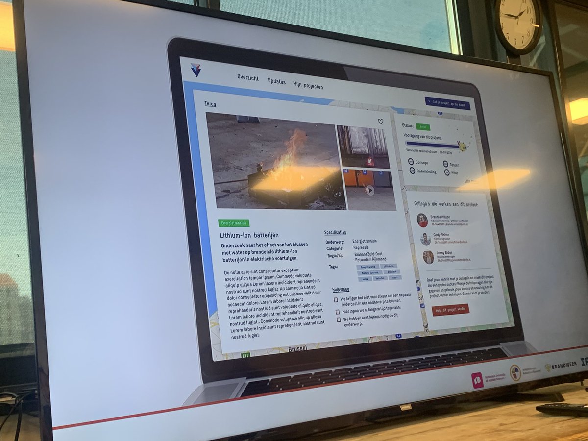 ‘Wie is nu met welke slimme ontwikkelingen bezig in #brandweerland?’ Laura van Iwaarden bouwde een #innovatiekaart aanklikbaar - toont beschrijving en ppt of filmpje #deleniskracht <a href="/IFVtweet/">Aditya Sharma Acharya</a>