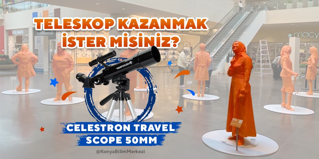 Teleskop çekilişi yapıyoruz!🔭

Aşağıdaki görselde kimi görüyorsunuz? 

- Cevabı yorum kısmına yazın,
- RT yapın, 
- hesabı takip edin ve teleskop kazanma şansı yakalayın.🙂