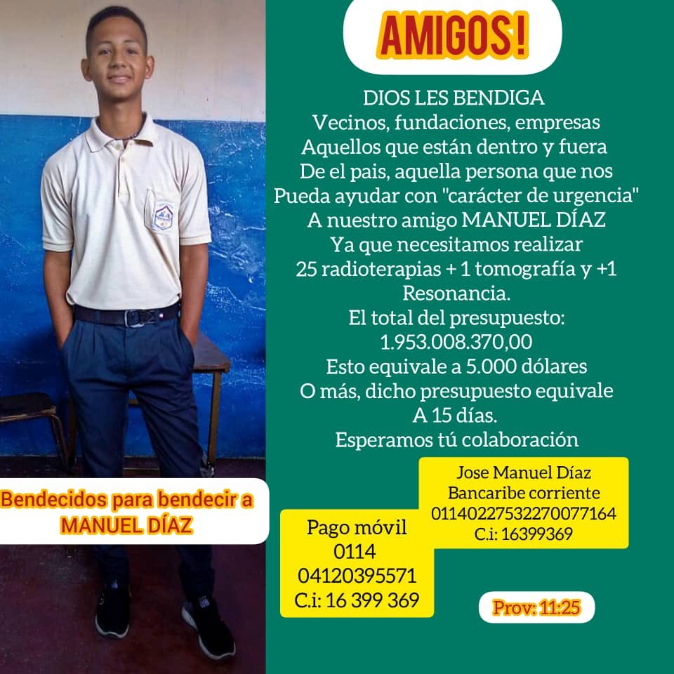 Manuel necesita de todos